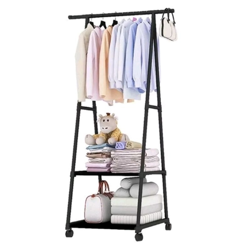 Rak Triangle Stand Hanger Rak Baju Gantung Aesthetic Rak Buku Serbaguna  Gantungan Baju Besi Gantung