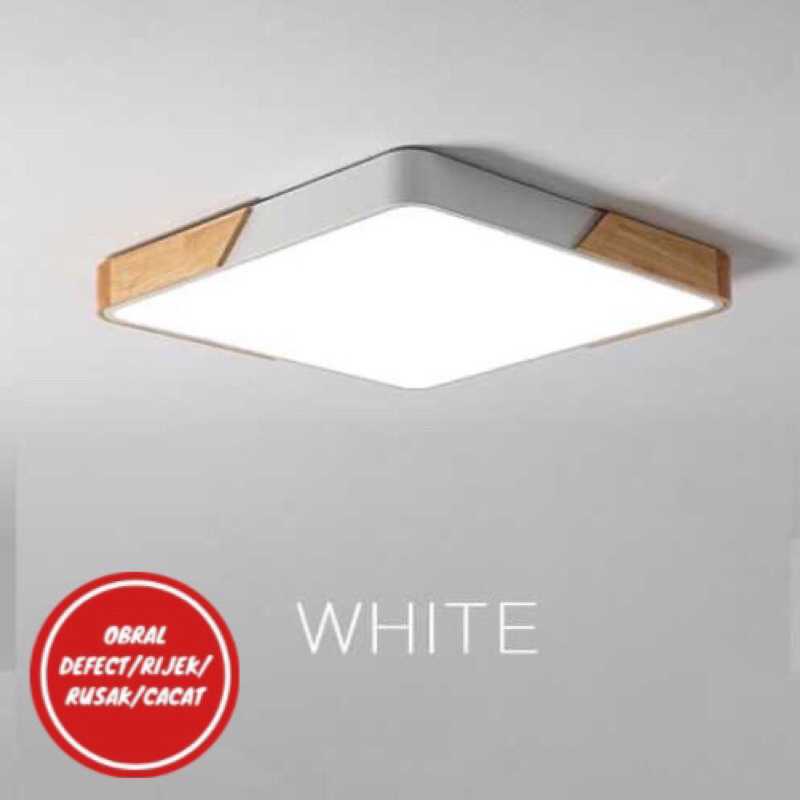 [OBRAL RIJEK] Lampu Plafon LED Ceiling 24W 30x5 cm Dimmable 3 In 1 Color - QSX-23