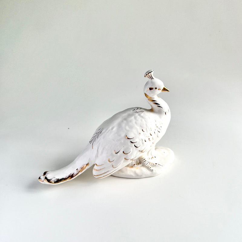 Patung merak / pajangan unik burung / hiasan burung merak