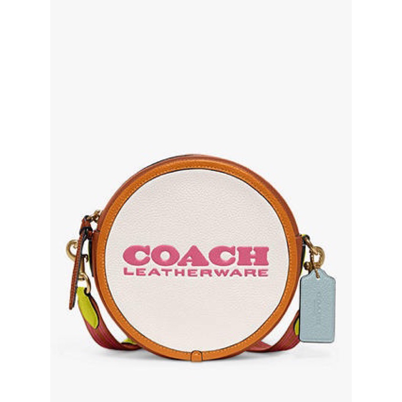 Coach Kia Leather Circle Crossbody (CA 098)