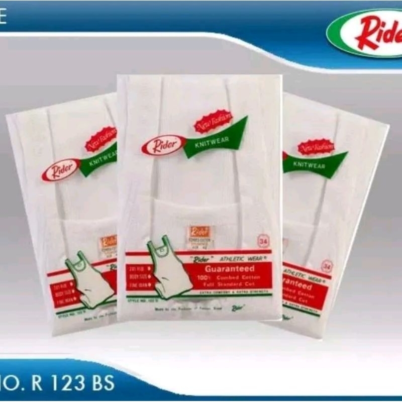 Singlet Pria Rider 123 B/Kaos Dalam Rider Pria dewasa 32,34,36,38,40,42