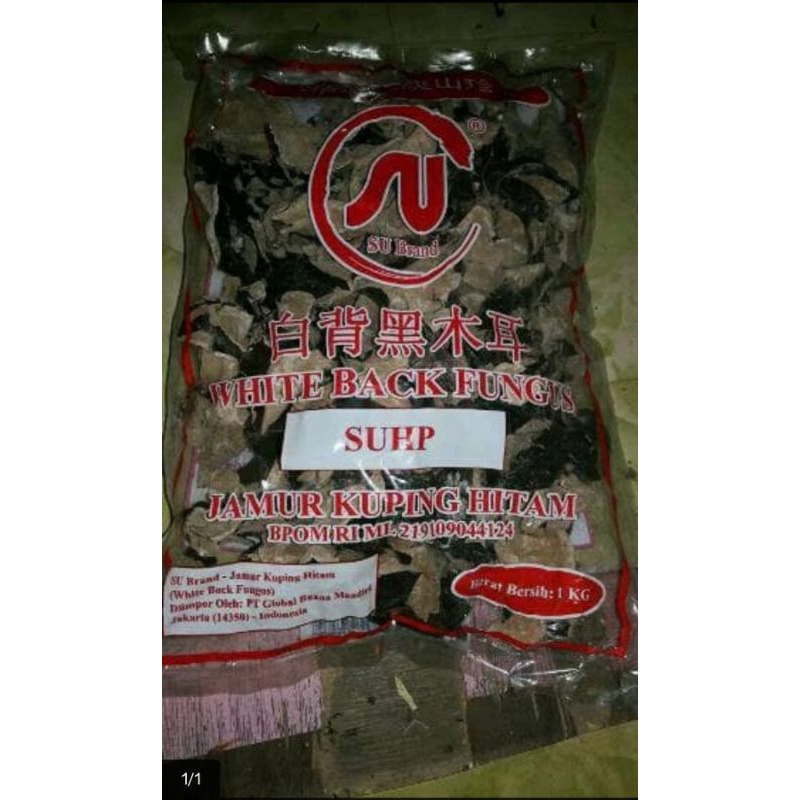 

1 KG 1KG 1000 G GR GRAM JAMUR KUPING HITAM PUTIH