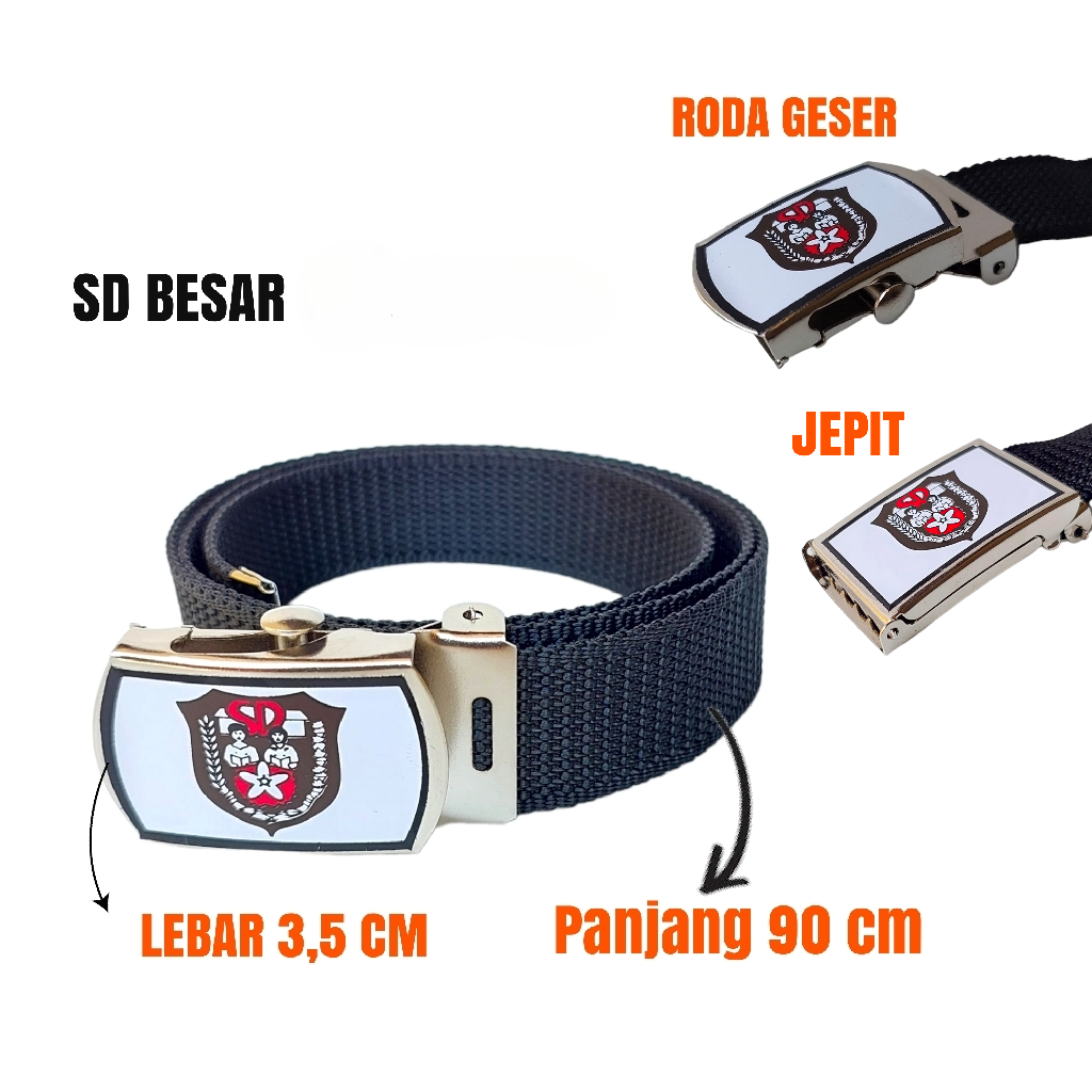 Sabuk Gesper Ikat pinggang Anak sekolah SD SMP SMA PRAMUKA Perlengkapan sekolah-SD BESAR