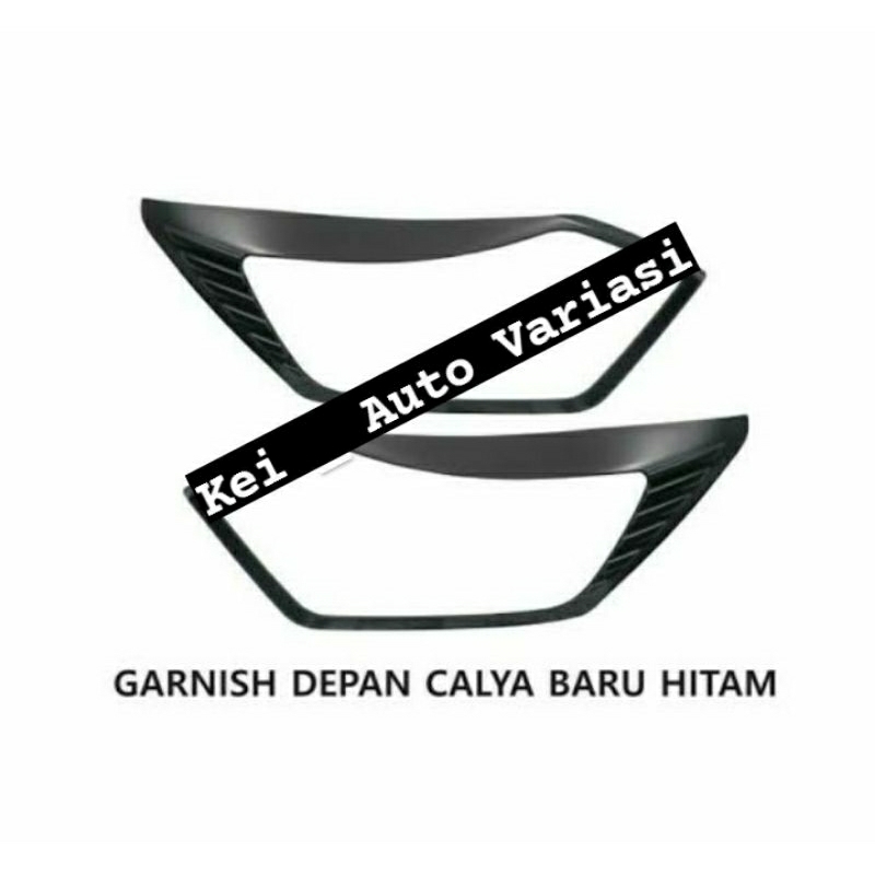 List Garnis Lis Lampu Depan Calya Sigra New 2019-2022 Hitam Doff