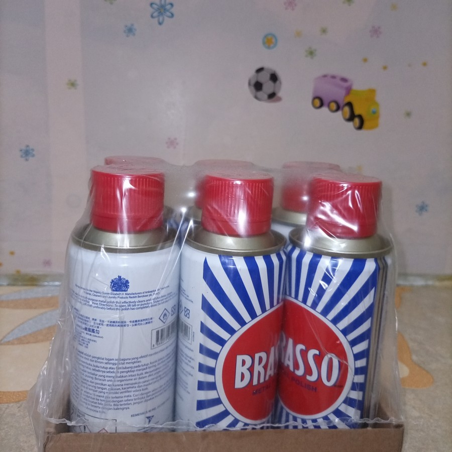 Brasso Metal Polish 200ml BRASSO pengkilat metal Besi Logam 200 ml