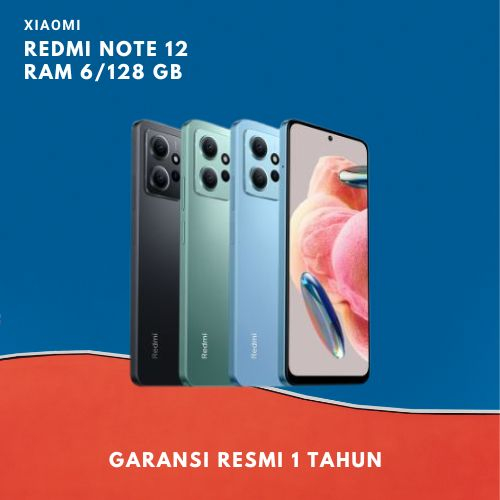 Xiaomi Redmi Note 12 (6GB/128GB) 50MP Triple Kamera 120Hz AMOLED NFC IP53 ROM 128GB