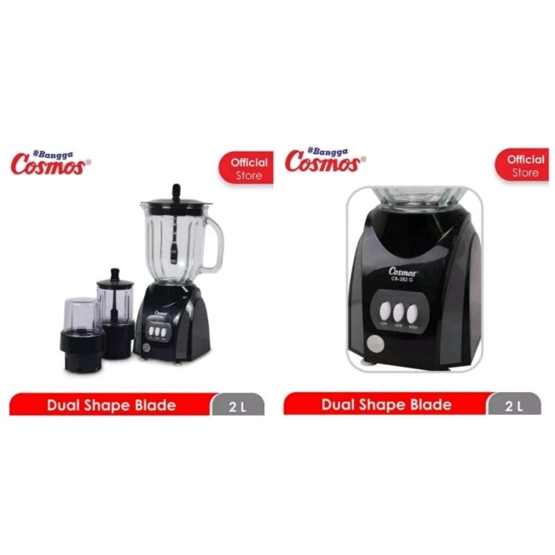 Blender cosmos CB 282G tabung kaca ukuran 2liter