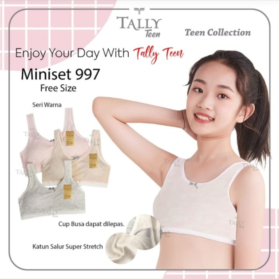 miniset tally 997 anak tanggung | semi bra miniset tally 997