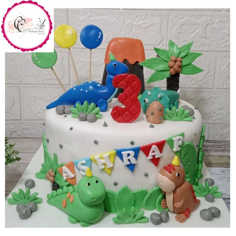 Kue Ulang Tahun Dinosaurus / Dinosaurus Cake / Trex Cake / Kue Ultah Jurrasic