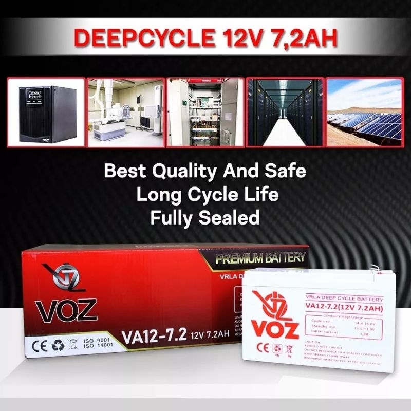 aki 12v 7.2 ah voz aki kering 12v 7ah aki baterai ups 12v 7.2ah