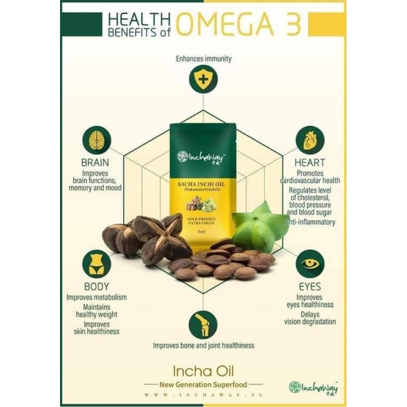 (ECER) MINYAK INCHAWAY SACHA INCHI OIL ESSENTIAL EXTRA VIRGIN SUPLEMEN TERBAIK ORIGINAL 100%