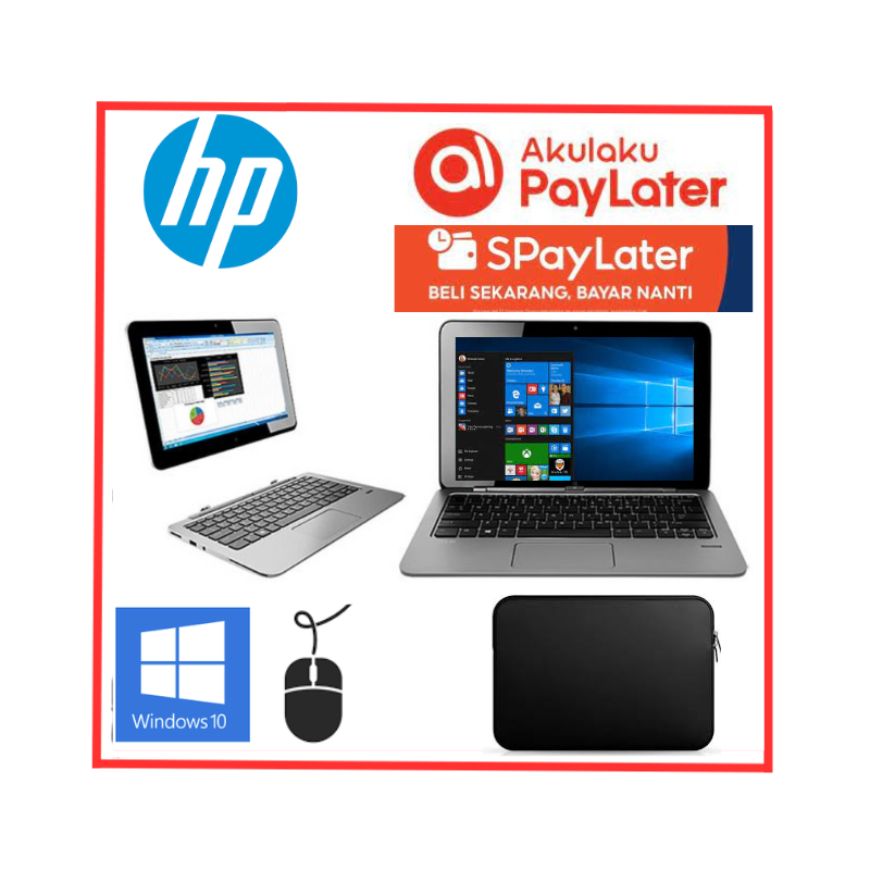 [Flash Sale] Laptop 2 in 1 HP X2 Touchscreen - Ram 8GB/256GB SSD WIN10 KEYBOARD BACKLIGHT Full HD Display