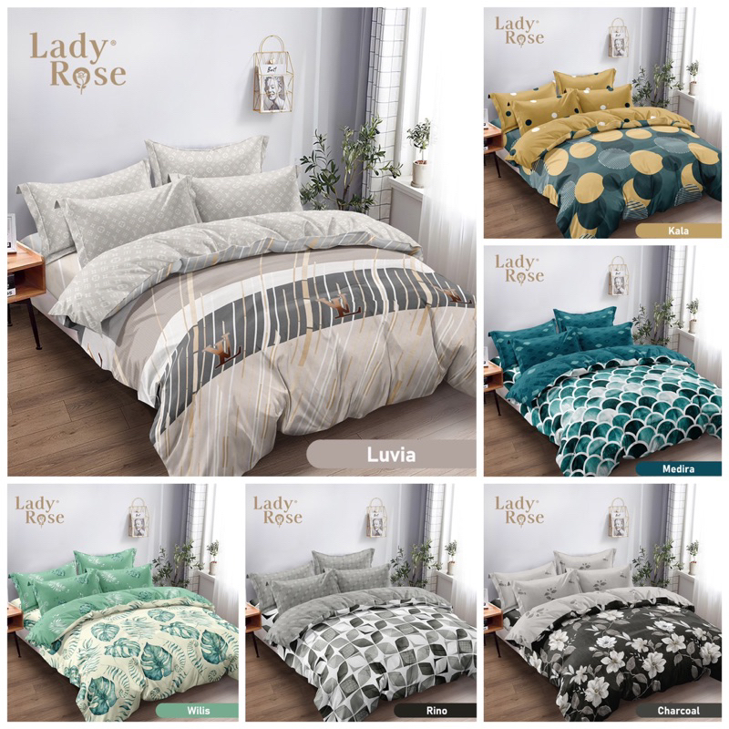 Bedcover Set Lady Rose Rumbai New ukuran 180x200 /Bedcover Rumbai