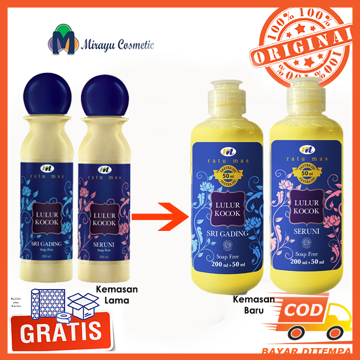 Ratu Mas Lulur Kocok 200ml (Mustika Ratu) lulur pengantin