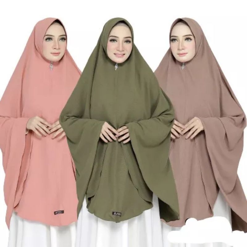 HIJAB KHIMAR SYAR'I PET JUMBO CRINKLE XXXL