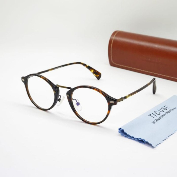 Frame Kacamata Ticube B502 Pria Wanita Original - Tortoise