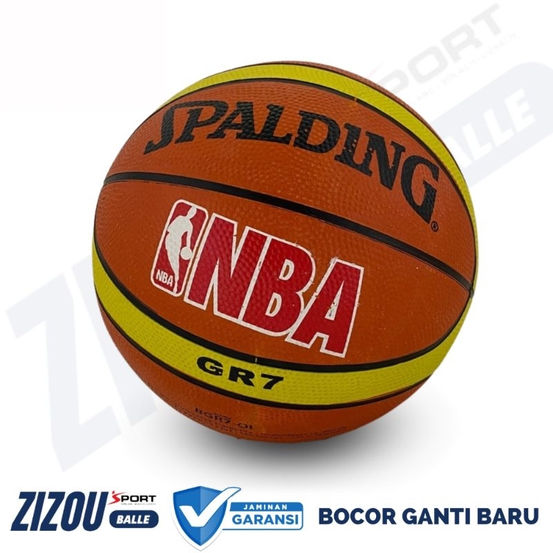 Bola Basket rubber import  SPALDING GR7 bola basket indoor outdoor size7