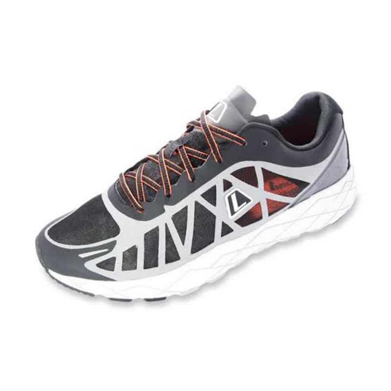 Sepatu League Lari Hitam Valiant U Running Shoes Pria Original Murah Terbaru