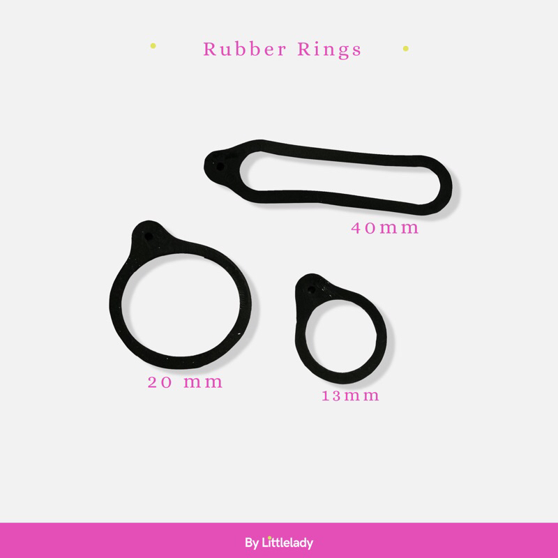 karet gantungan | lanyard o ring | rubber ring | Bylittlelady