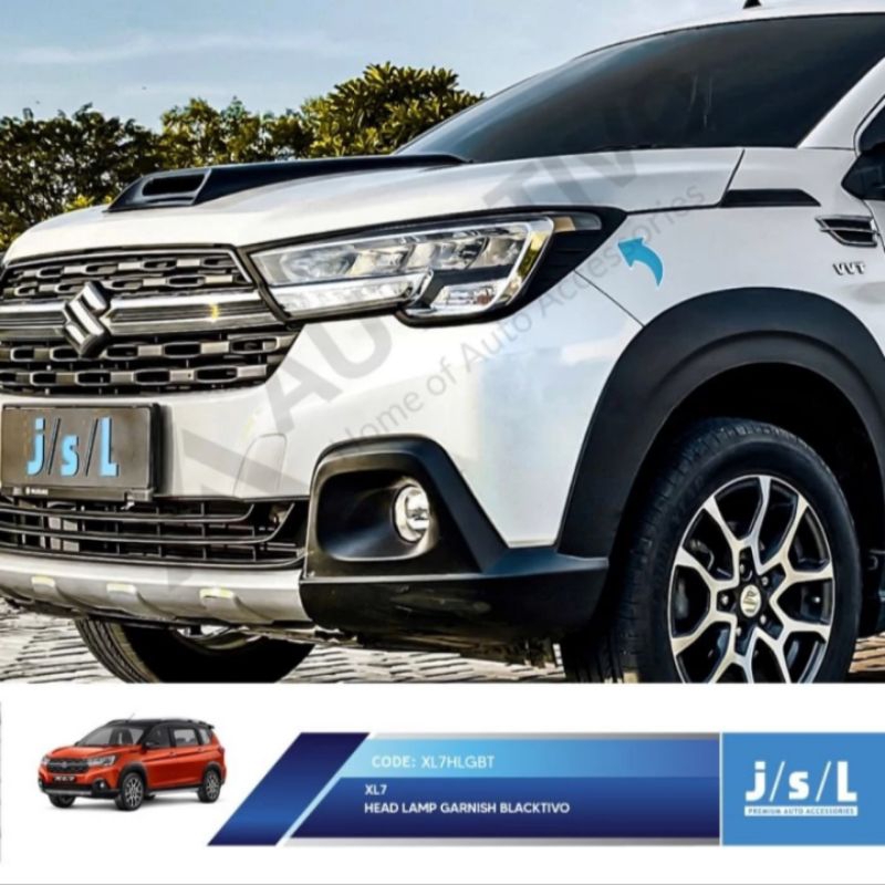 Paket garnis Lampu depan dan belakang mobil Suzuki XL7/XL-7 Warna Chrome,Hitam
