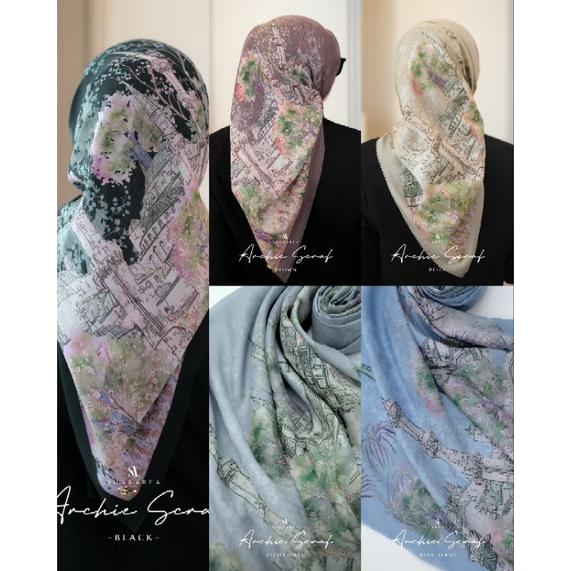 Archie scarf (square motif) by shararea