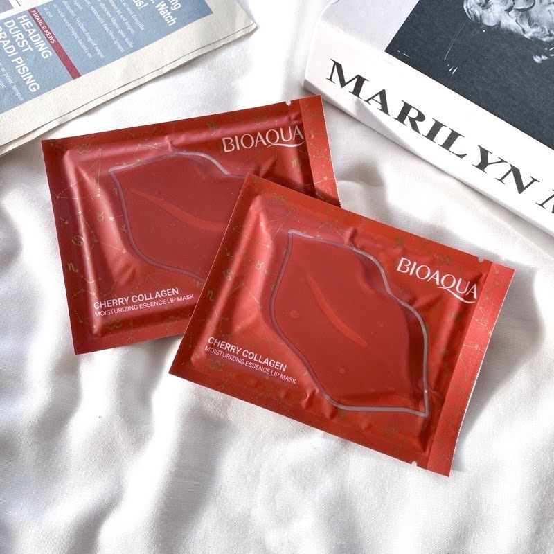 [ BIOAQUA ] Cherry Collagen Moisturizing Essence Lip Mask (Masker Bibir)