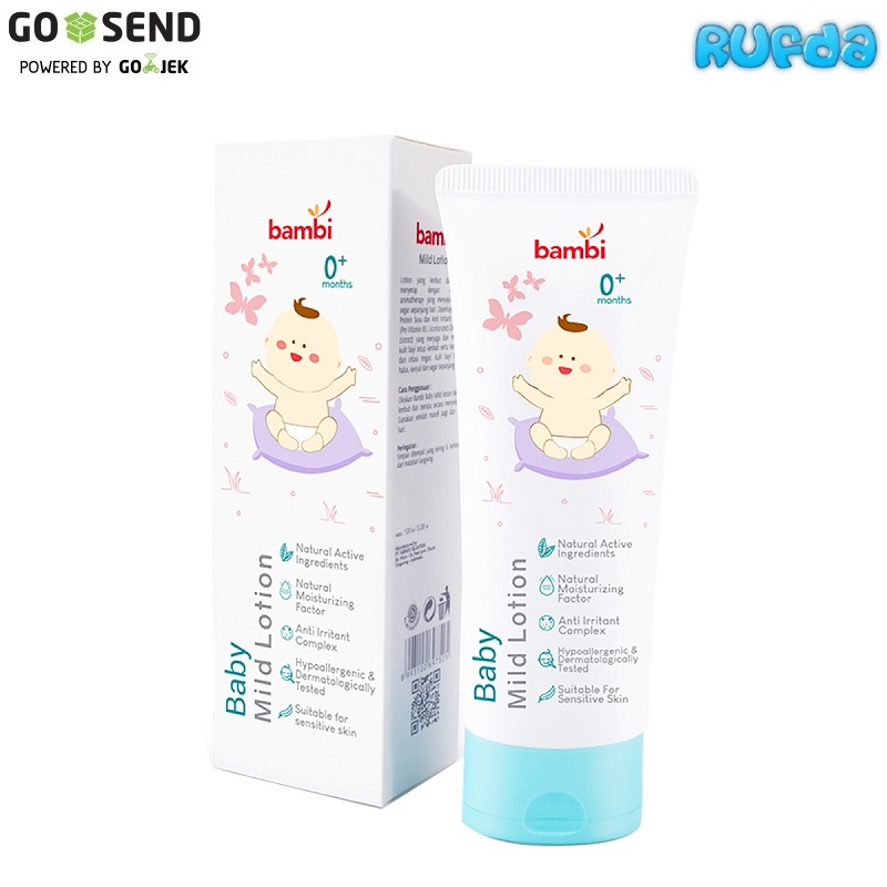 Bambi Baby Mild Lotion Kulit Normal Sensitif Losion Pelembap Bayi Newborn Baru Lahir