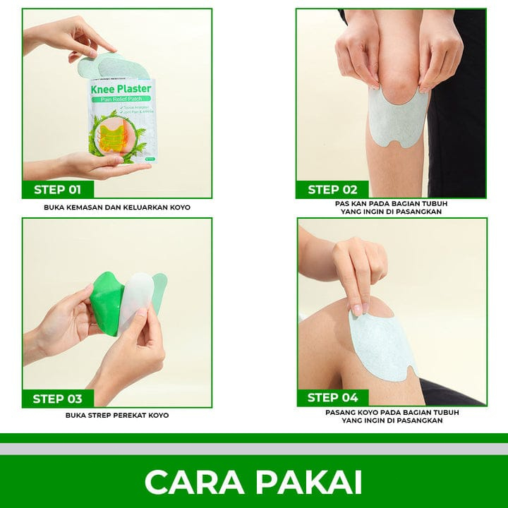 Koyo Lutut Nyeri Sendi / Koyo Lutut Herbal Pereda / Koyo Lutut Herbal Mengobati Sakit Lutut Dengkul / Knee Plaster / Sendi Kaki Untuk Nyeri Pegal Linu 100% Ori