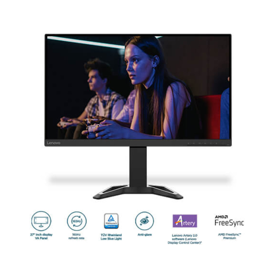 MONITOR LED LENOVO G27Q-30 27" 1440p VA 165Hz HDMI DP