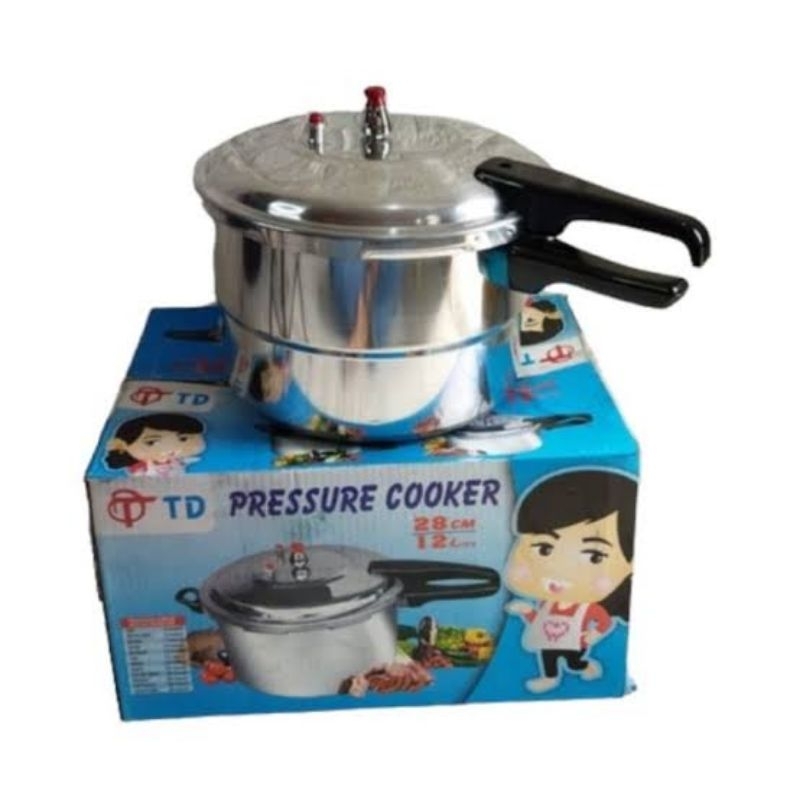 TD/YAMAKAWA Panci Presto 12 Liter (28cm) Aluminium / Pressure Cooker