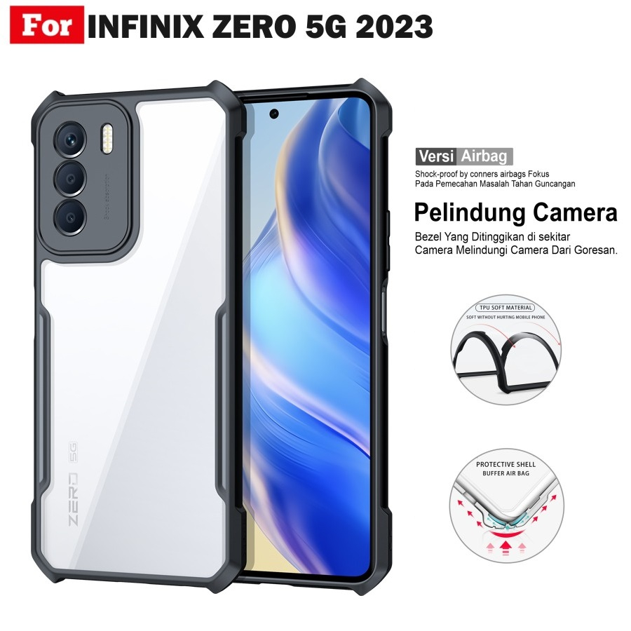 Case Infinix Zero 5G 2023 Hard Case Shockproof Fusion  Armor Transparan