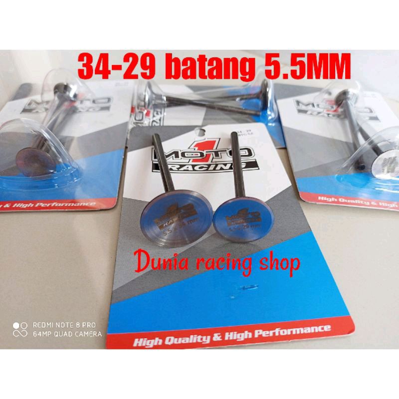 Klep MOTO 1 24 28 25 30 26 31 29 34 31 36 batang 5mm batang 4.5mm 29 34 batang 5.5mm Klep Jupiter MX 22/19 batang 4.5mm Klep 25/22 batang 4.5mm