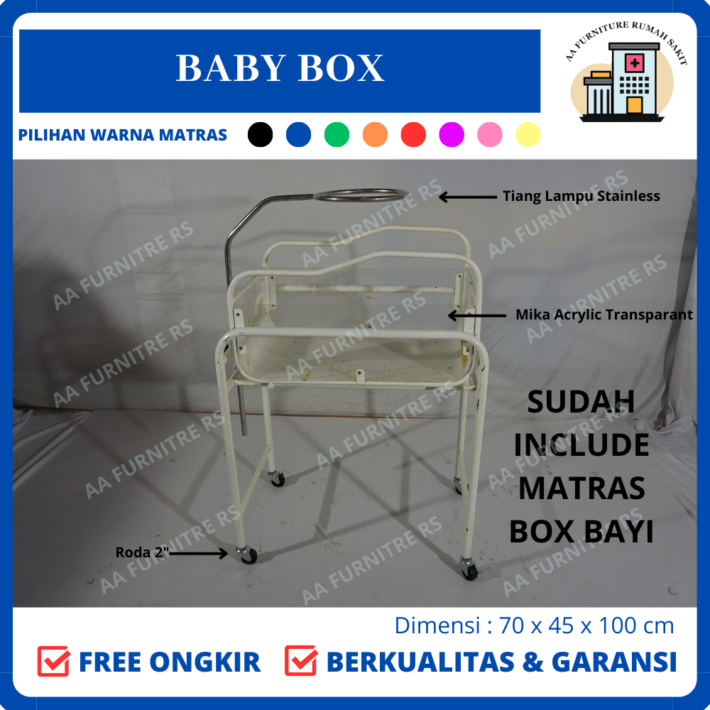 Baby Box Box Bayi Tempat Tidur Bayi di Ruang Persalinan Box Bayi Rumah Sakit Type Besi