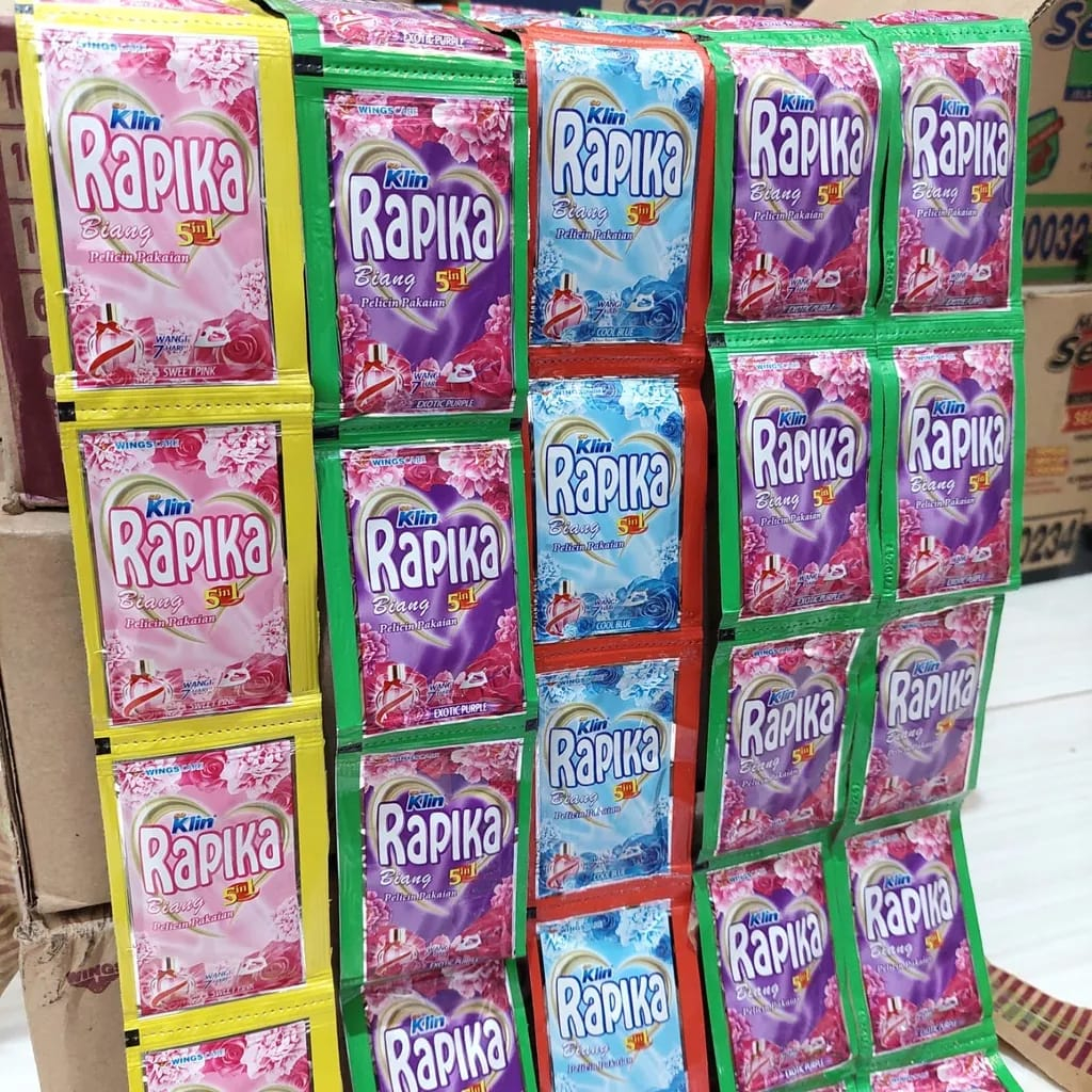 ARJUNA RAPIKA Biang Sachet / Rapika Pelicin Pakaian Sachet 8ml Renceng isi 12pcs WINGS