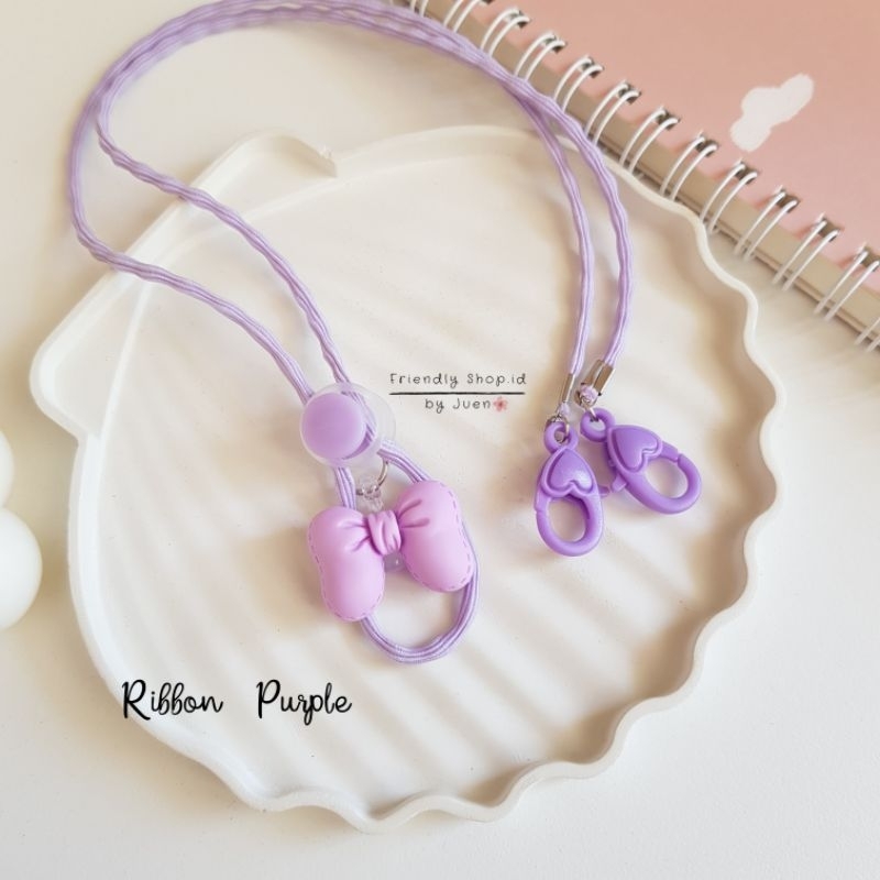 STRAP MASKER ANAK PEREMPUAN - DEWASA 2 IN 1 Ribbon / KALUNG MASKER / TALI MASKER / LANYARD MASK STOPER 2IN1