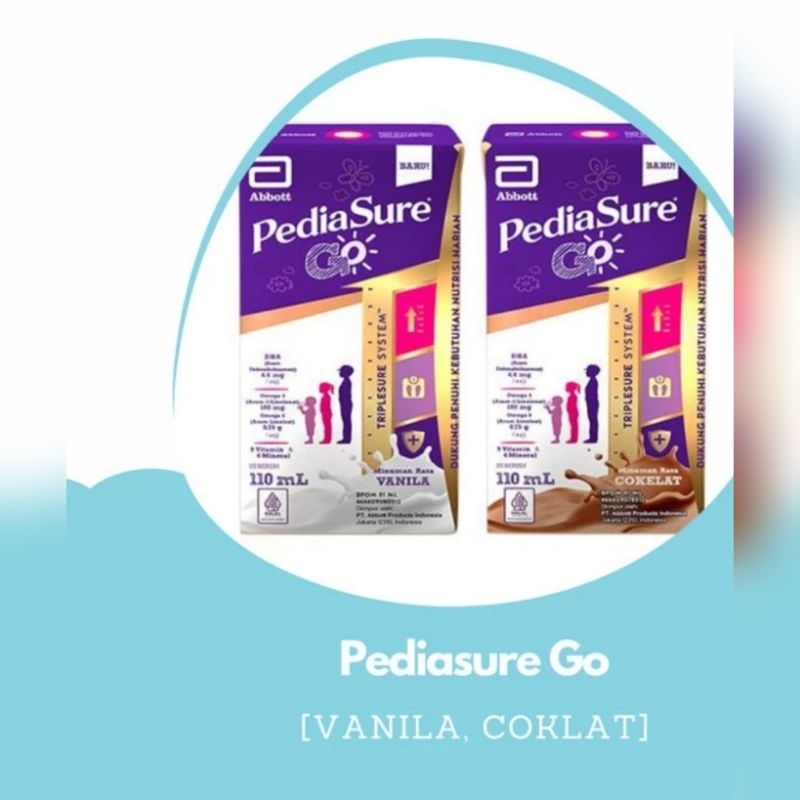 

Pediasure GO Vanilla dan Coklat susu UHT 110 ml