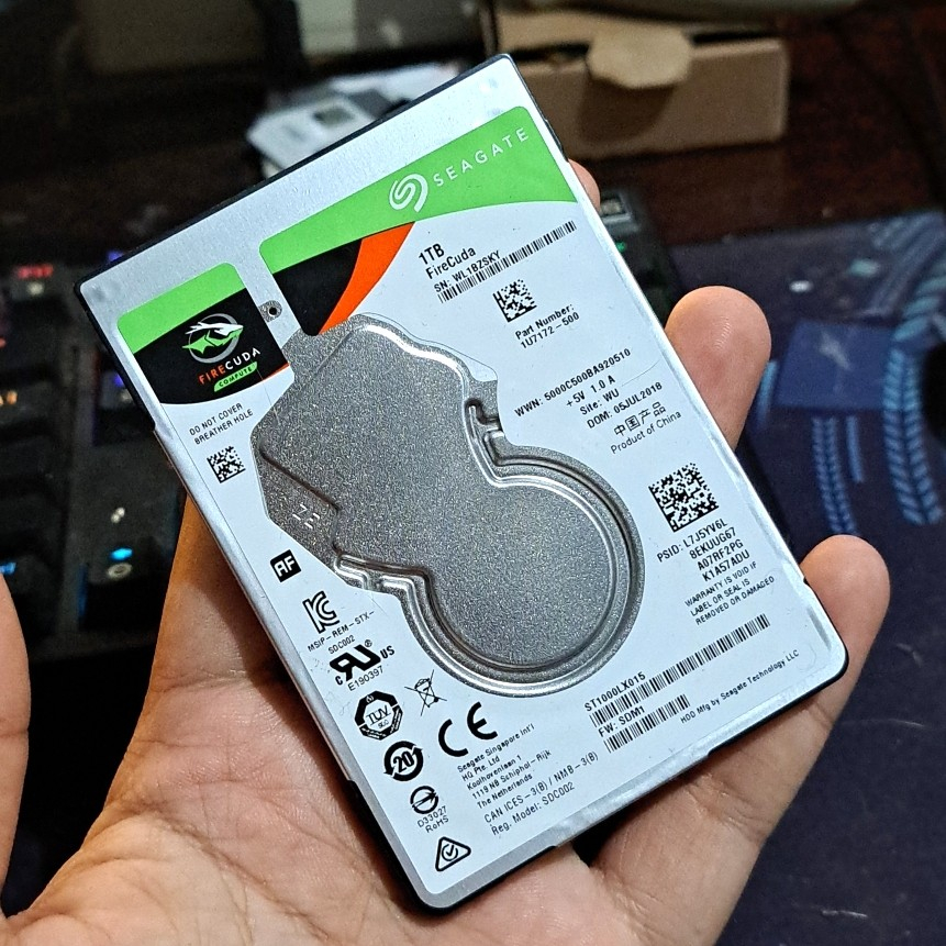 SSHD 1TB Harddisk WD / Seagate / Toshiba Hardisk