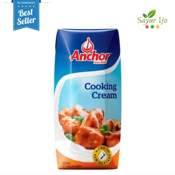 

Anchor Cooking Cream 200 ML / Pack Fresh Milk Susu UHT Olahan Instant