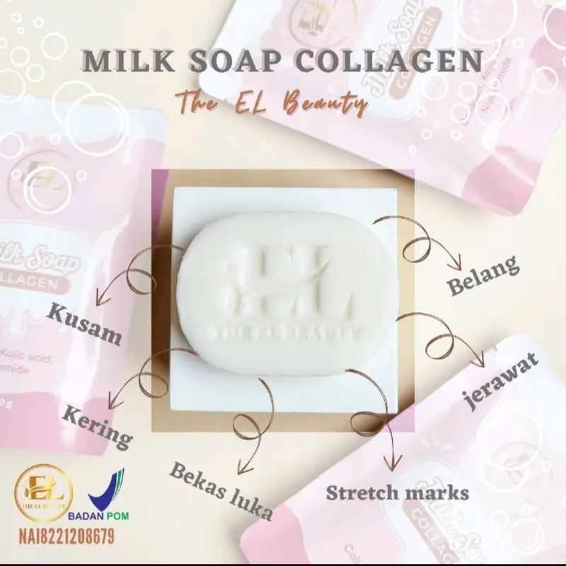 MILK SOAP COLLAGEN SABUN PEMUTIH AMPUH BPOM 100%ORIGINAL