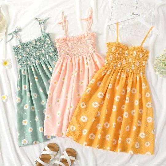 IL - ISYANA DRESS ANAK CEWEK / DRESS DAISY ANAK PEREMPUAN MOTIF BUNGA