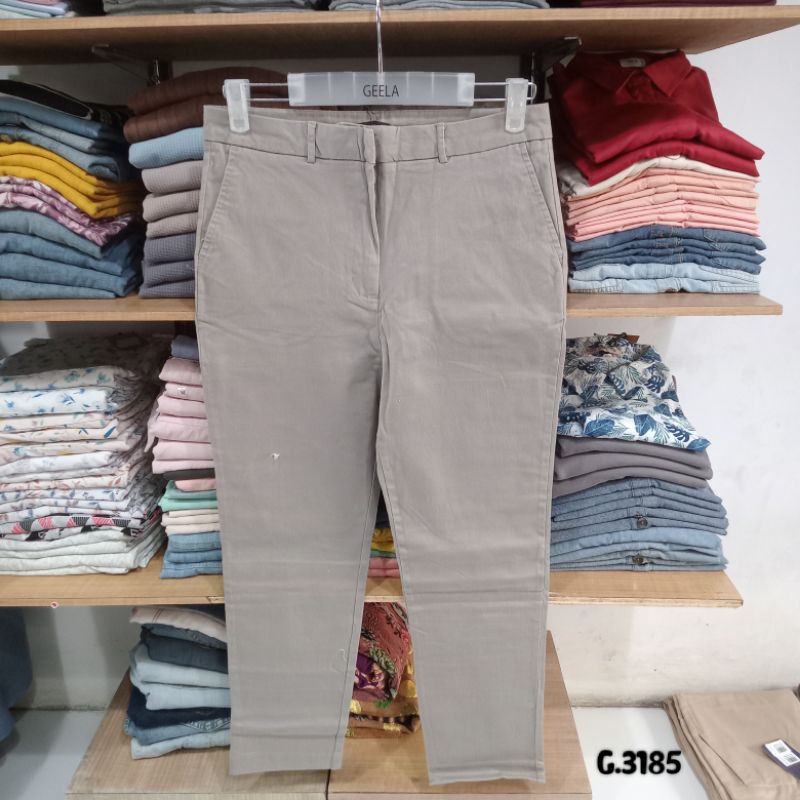 Geela Slim Fit Pants Coolgrey (3185)