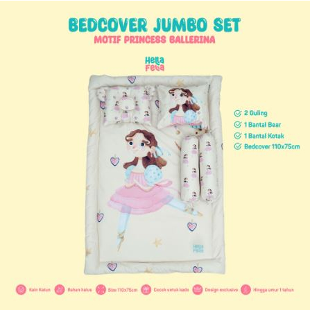 Peralatan Bayi Set Bedcover Bayi Motif PRINCESS BALLERINA