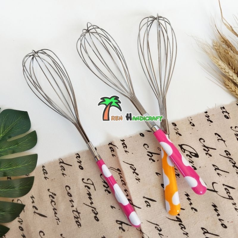 ARENHANDICRAFT Pengocok telur manual/pengaduk adonan kue stainless
