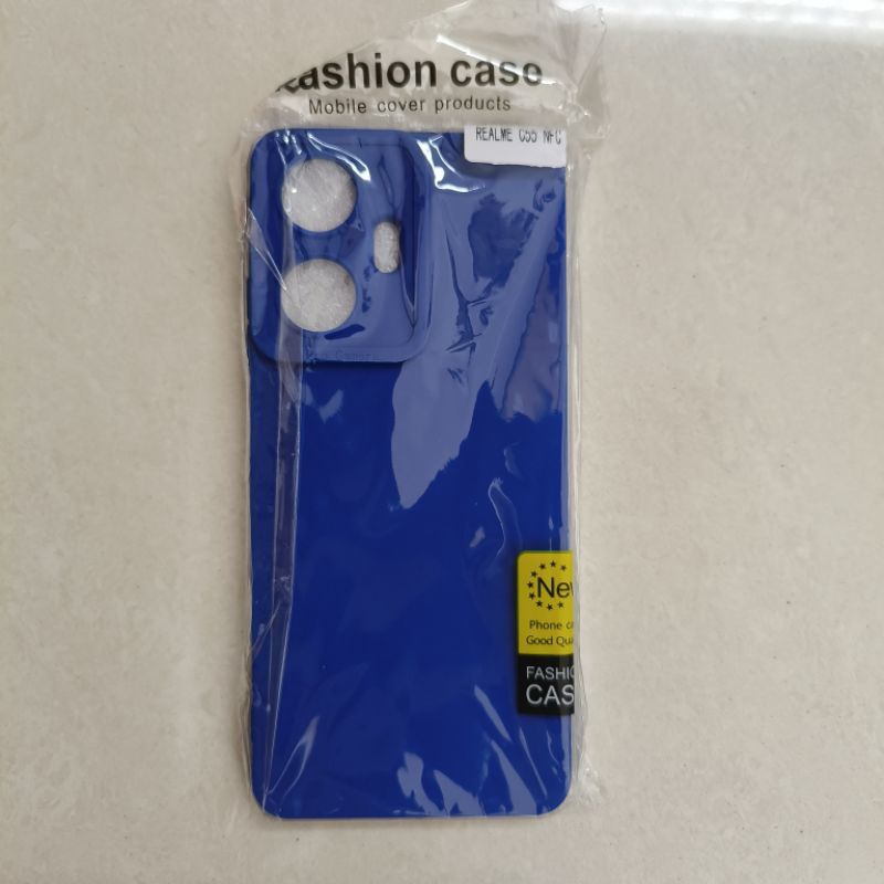 Case Realme C55 Casing Silikon Soft biru Macaron Softcase Silicone