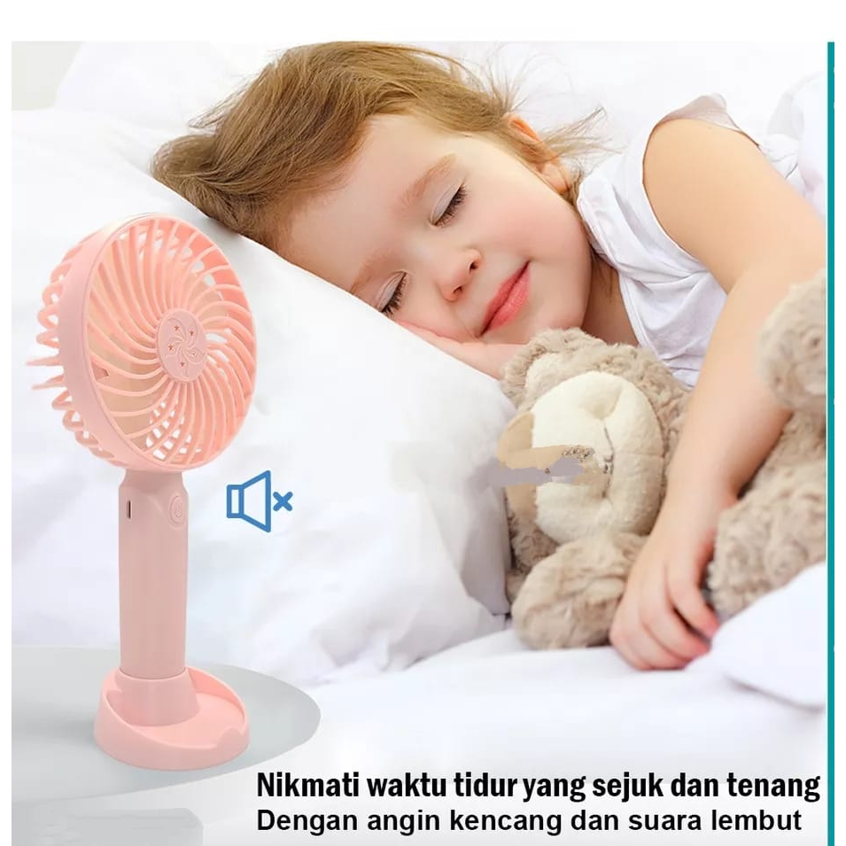 Kipas Angin Genggam Tangan / Kipas angin Mini Rechargeable/ kipas angin Meja Mini/ Handy Mini Fan Portable Kipas Elektrik Viral Untuk Outdoor Travelling Konser Piknik Jalan Luar Ruangan original