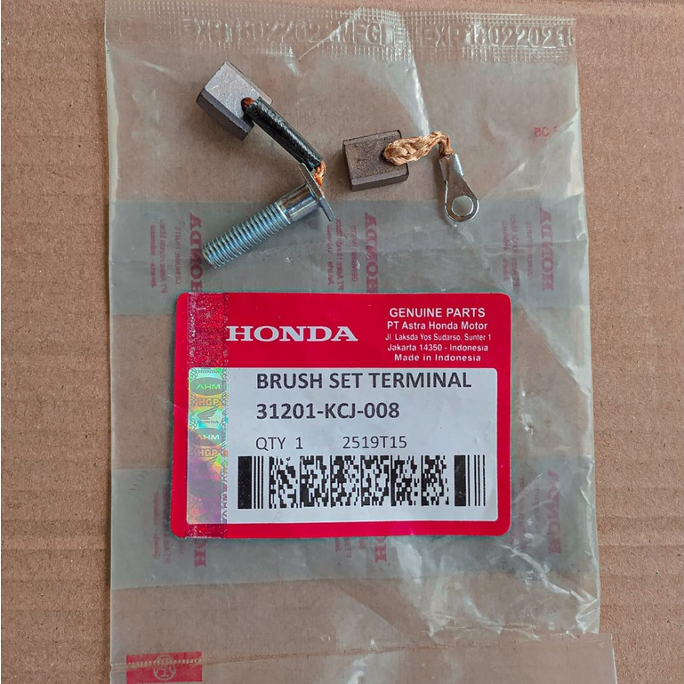 ARANG DINAMO STATER STARTER BRUSH SET TERMINAL KARISMA - KIRANA - SUPRA X 125 - SUPRA X 125 FI - CS1