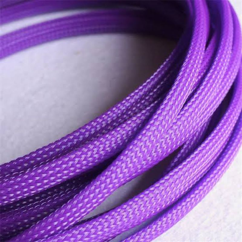 1Meter Pelindung Pet Braided Cable Sleeve