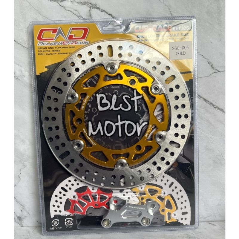 Piringan Cakram Nmax Old Nmax New Aerox 155 Old Aerox 155 New Delkevic / Disc Brake Nmax old Nmax New Aerox 155 Ukuran 260mm Plus Breket