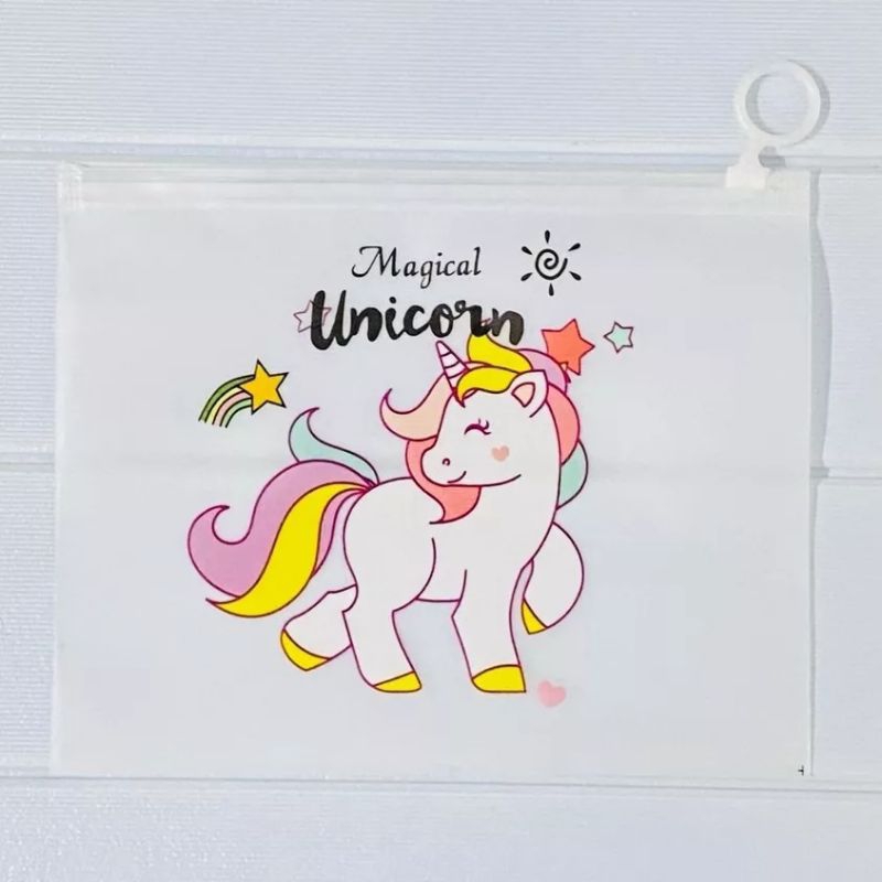 

KOTAK PENSIL ANAK TAS KOSMETIK POUCH TEMPAT PENSIL TRANSPARAN