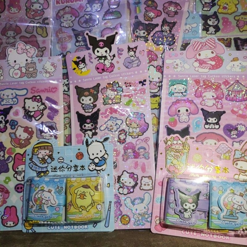 STIKER HOLO SANRIO, CAPY BARA My Melody, Kuromi